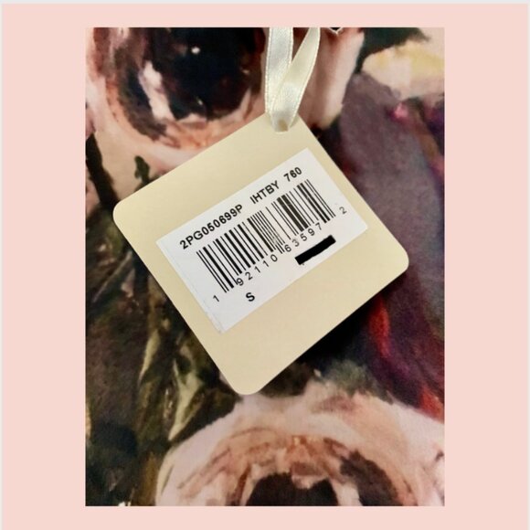 NWT HAUTE HIPPIE Womens' Follow Me Pink Floral Sleeveless Mini Shift Dress Sz S - Picture 8 of 9